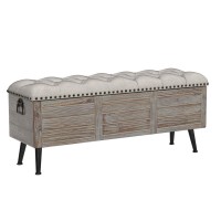 LuxenHome Storage Bench for Bedroom End of Bed, 47