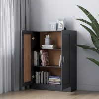 vidaXL Bookshelf, Bookcase Storage Cabinet, Book Cabinet for Living Room Dining Room, Decor Cupboard File Cabinet, Scandinavian, Gray Engineered Wood
