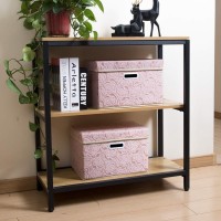 Prandom Collapsible Storage Boxes With Lids 5Pack Fabric Decorative Storage Bins Cubes Organizer Containers Baskets With Cove