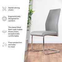 Furniturebox Uk Cappuccino Dining Chairs Set Of 2 - Lorenzo Chairs For Dining Room Set Of 2 - Premium Dining Room Chairs - Modern & Stylish Cappuccino Chairs (2X Cappuccino Chairs)