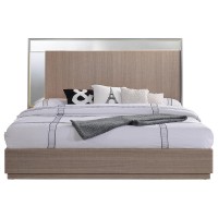 Brazil Midcentury Modern Taupe Bronze Bed