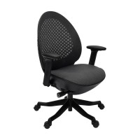 Techni Mobili Deco LUX Executive Office Chair Black