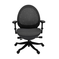 Techni Mobili Deco LUX Executive Office Chair Black