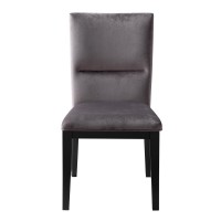Amalie Side Chair - Grey Velvet