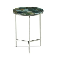 Foster Agate Top Round Chairside Table