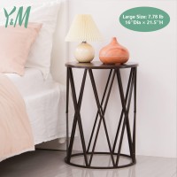 Ym Set Of 3 Round Heavyduty Side Table End Table Coffee Table For Indoor Multifunctional Use Outdoor Decorative Garden Stool