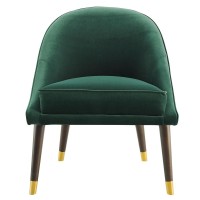 Avalon Velvet Accent Chair - Green