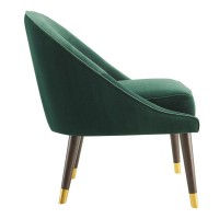 Avalon Velvet Accent Chair - Green
