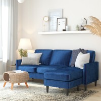 Mr. Kate Winston Sofa Sectional, Blue Velvet