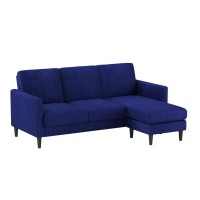 Mr. Kate Winston Sofa Sectional, Blue Velvet