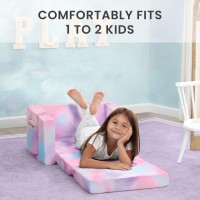 Cozee Flip-Out Chair - 2-In-1 Convertible Chair To Lounger For Kids