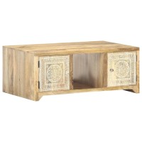vidaXL Coffee Table 35.4x19.7x13.8 Solid Mango Wood
