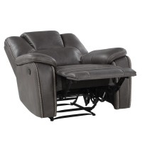 Katrine Manual Recliner - Charcoal