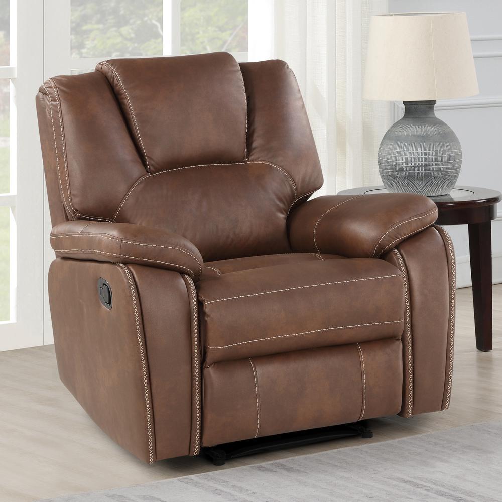 Katrine Manual Recliner - Brown