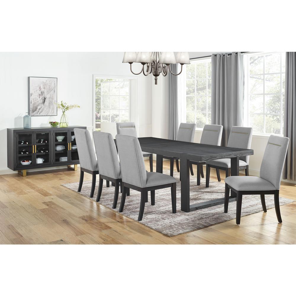 Yves 10pc Dining Set - Grey