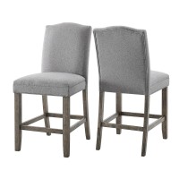 Grayson Counter Chair Gray - set of 2