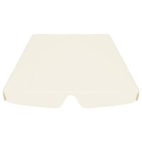 Vidaxl Replacement Canopy For Garden Swing Outdoor Garden Patio Lawn Yard Terrace Balcony Sunshade Canopy Top Cover Cream 74