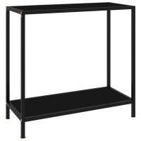 Vidaxl Console Table End Side Accent Living Room Home Decor Interior Hallway Entryway Hall Table Furniture Black 31.5