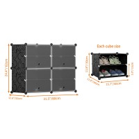 Homidec Shoe Rack Organizer 8 Tier Shoe Storage Cabinet 48 Pair Plastic Shoe Organizer Shoe Shelves For Closet Hallway Bedroom