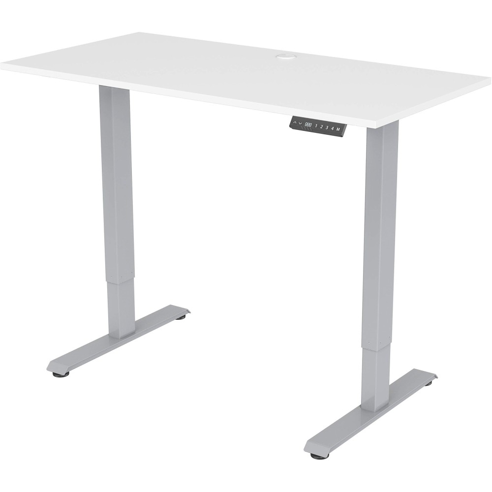 Lorell Height-Adjustable 2-Motor Desk, White