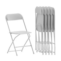 Flash Furniture Hercules Series Plastic Folding Chairs For Parties And Weddings Stackable Commercial Event Seats With 650Lb S