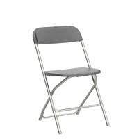 Flash Furniture Hercules Series Plastic Folding Chair Grey 6 Pack 650Lb Weight Capacity Comfortable Event Chairlightweight