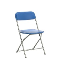 Flash Furniture Hercules Series Plastic Folding Chair Blue 4 Pack 650Lb Weight Capacity Comfortable Event Chairlightweight