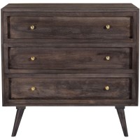 Cambridge Parkview 3-Drawer Mango Wood Chest In Gray, 335-In W X 18-In D X 315-In H, 31500, Natural