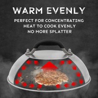 Hulisen Cheese Melting Dome Smashed Burger Press 55 Square Grill Press With 9 Basting Cover Stainless Steel Burger Smas