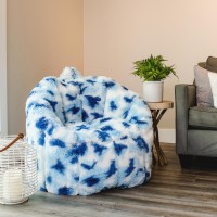 Big Joe Milano Plushie Indigo Tie Dye Beanbag Chair