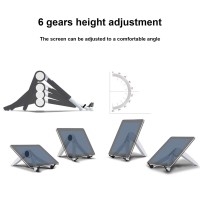 Hztyyier Adjustable Cell Phone Standportable Computer Laptop Mount, Aluminum Laptop Riser Holder, Folding Laptop Stand For Mobile Phone/Tablet Office Supplies