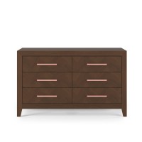 Child Craft 6-Drawer Kieran Dresser For Nursery Or Bedroom, Plenty Of Storage, Anti-Tip Kit Included To Prevent Tipping, Non-Toxic, Baby Safe Finish, Ready-To-Assemble (Toasted Chestnut)