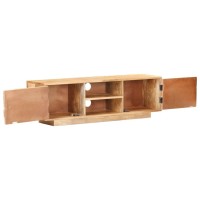 vidaXL TV Stand, TV Unit for Living Room Bedroom Home, Sideboard with Shelves, TV Console Entertainment Center, Retro Style, Solid Mango Wood