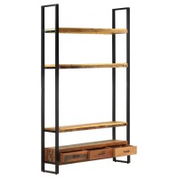 Vidaxl Highboard, Bookcase With Storage Shelves, Storage Cabinet For Kitchen Home Indoor Living Room, Industrial Style, Solid Reclaimed Wood