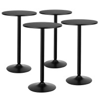 Giantex 24-Inch Pub And Bar Table 40-Inch Height Modern Style Round Top Standing Circular Cocktail Table Suitable For Living Room, Kitchen, Outdoor& Indoor Bistro Table (4)