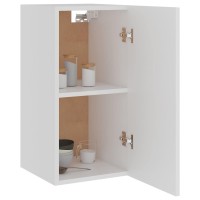 Vidaxl - Engineered Wood Hanging Kitchen Cabinet With Ample Storage, Simple White Wall Cabinet, Easy To Clean, Scandinavian Design, Assembly Required