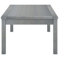 vidaXL Coffee Table 394x197x13 Gray Solid Acacia Wood 1828