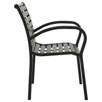 Vidaxl Patio Chairs 2 Pcs, Patio Dining Chair With Metal Frame, Outdoor Dining Chair For Patio Garden Yard, Industrial Style, Steel And Wpc Black