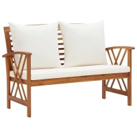 vidaXL Garden Bench with Cushions 469 Solid Acacia Wood 310270