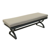 Outdoor Aluminum Dining Bench With Cushion Dessert Nightsand Dollar(D0102H7Cbyp)