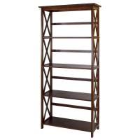 Casual Home Montego 5Shelf Bookcase Walnut New