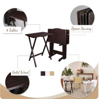 Casual Home 5Pcs Tray Table Set Natural New 1475 In X 19 In X 255 In