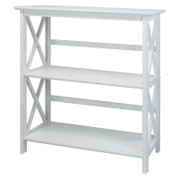 Casual Home Montego 3Shelf Bookcase White New