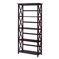 Casual Home Montego 5-Shelf Bookcase, Espresso (New)