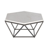 Corvus White Marble Top Cocktail Table