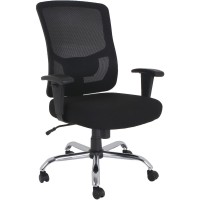 Lorell Big Tall Midback Task Chair Fabric Seat Mid Back 5star Base Black 1 Each