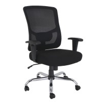 Lorell Big Tall Midback Task Chair Fabric Seat Mid Back 5star Base Black 1 Each