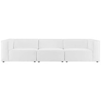 Mingle Vegan Leather 3Piece Sectional Sofa