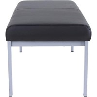 Lorell Healthcare Seating Guest Bench, Black