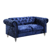 Dark Blue Loveseat Blue